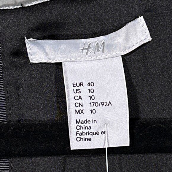 NWT H &‎ M Gray Pinafore Jumper Dress Size 10 - Picture 8 of 16